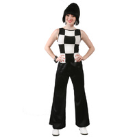 Retro Chequered Girl Hire Costume*