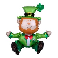 INFLATED Multi Balloon Sitting Leprechaun