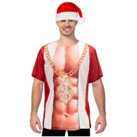 Christmas Novelty T-Shirt - Bling Santa