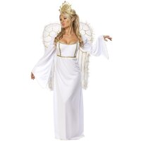 ONLINE ONLY: Deluxe Adult Angel Costume with Crown & Wings