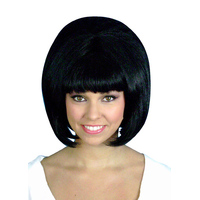 Short Black Beehive Wig