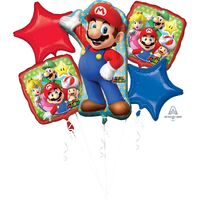 Super Mario Mega Foil Balloon Bouquet