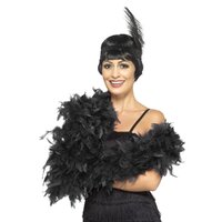Deluxe 80g Feather Boa - Black