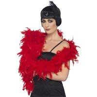 Deluxe 80g Feather Boa - Red