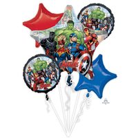 INFLATED Marvel Avengers Superhero Mega Foil Balloon Bouquet