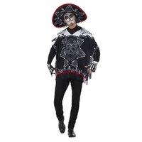 Day of the Dead Bandit Adult Costume - One Size