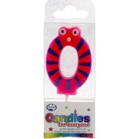 Number 0 Googly Eyes Candle