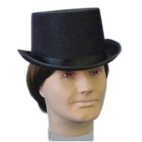 Black Satin Top Hat