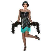 1920s Peacock Flapper Womens Costume