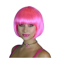 Neon Pink Bob Wig