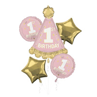 INFLATED Little Miss One-derful Mega Foil Balloon Bouquet