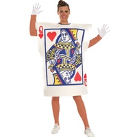 ONLINE ONLY:  Queen Of Hearts Playing Card Adult Costume