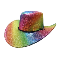 Cowboy Hat - Rainbow Sequin