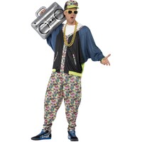 Vanilla Ice Inspired 90s Rapper Mens Costume - One Size