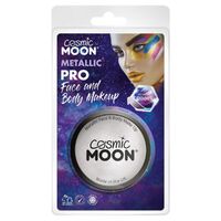 Cosmic Moon Metallic Pro Silver Face Paint Cake - 36g