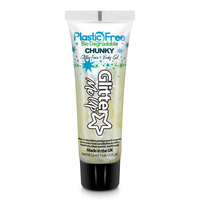 Biodegradable Chunky Glitter Gel 12ml - Lily White