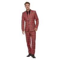 ONLINE ONLY: Tartan Stand Out Suit - Red