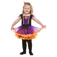 Pumpkin Witch Toddler Girls Costume