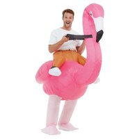 ONLINE ONLY:  Inflatable Ride Em Flamingo Adult Costume