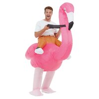 ONLINE ONLY: Inflatable Ride Em Flamingo Adult Costume