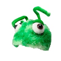 Fuzzy Green Alien Hat