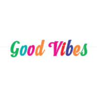 Good Vibes Felt Letter Banner - 1.7m