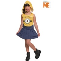 ONLINE ONLY:  Minion Face Dress Girls Costume