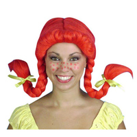 Pippi Longstocking Plait Wig