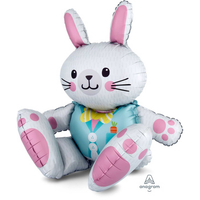 Multi Balloon Easter Bunny - Inflated
