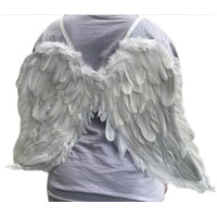 White Feather Angel Wings - 65 x 45cm