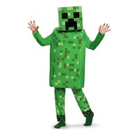 ONLINE ONLY:  Minecraft Creeper Deluxe Kids Costume 