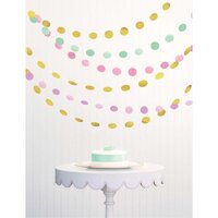 Pastel String Circle Decorations - Paper & Foil