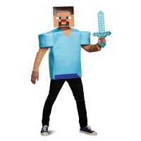 ONLINE ONLY:  Minecraft Steve Classic Mens Costume - One Size