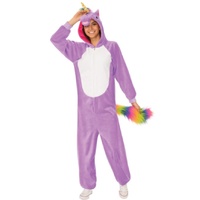 ONLINE ONLY: Purple Unicorn Hooded Adult Onesie