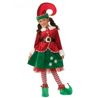 ONLINE ONLY:  Elf Dress Deluxe Kid's Costume