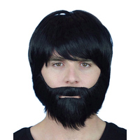 Full Beard & Moustache - Black