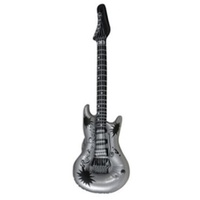 Silver Inflatable Guitar