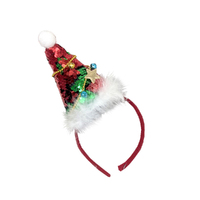 Mini Magic Sequin Santa Hat with Bells