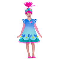 Trolls 2 Poppy Girls Costume & Wig