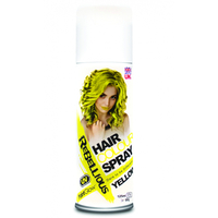 Rebellious UV Glow Coloured Hair Spray - Yellow