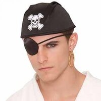 Pirate Eye Patch & Earring Set