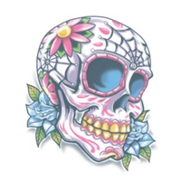 Calaveras Mexican Day of the Dead Tattoo