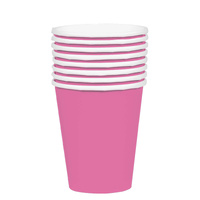 354ml Paper Cups Bright Pink - 20 Pk