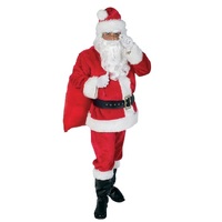 ONLINE ONLY:  Santa Suit 12 Piece Men's Costume Set