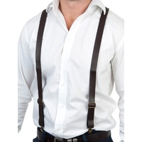 Braces - Steampunk Brown Leather-Look