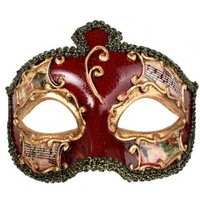 Salvatore Red Masquerade Eye Mask