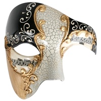 Phantom Maestro Black & Gold Masquerade Eye Mask
