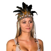 Festival Feathered Headpiece - Skull & Bone