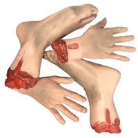 Severed Hands & Feet Halloween Props