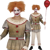 IT Inspired Vintage Clown Mens Costume